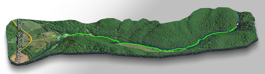 3D Trail Map - Stiles Falls