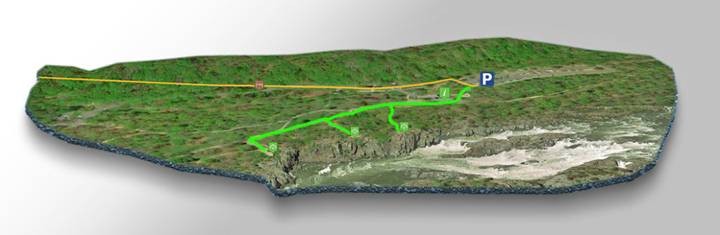 3D Trail Map - Great Falls Park 