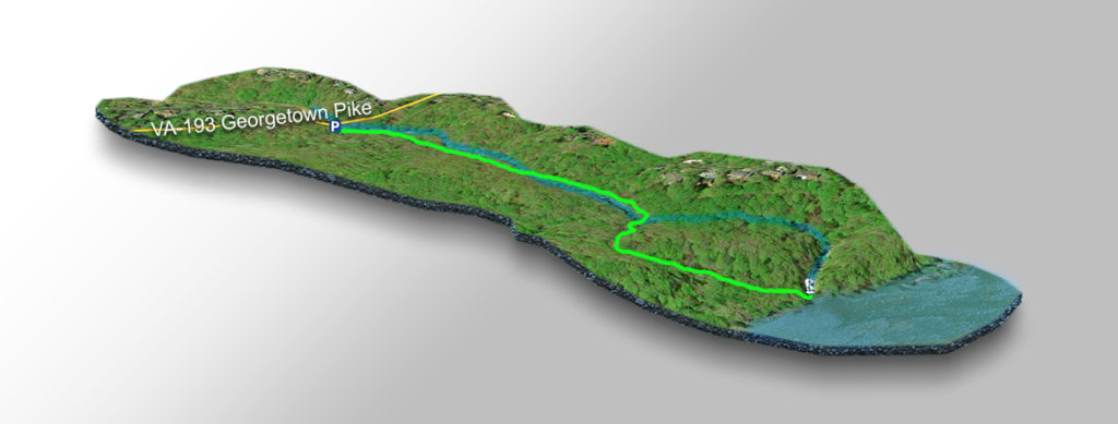 3D Trail Map - Scott's Run Falls