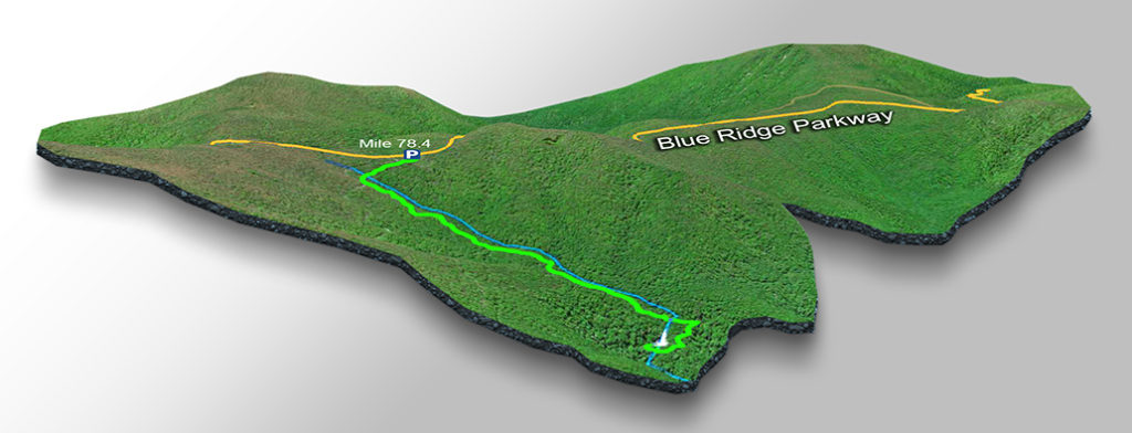 3D Trail Map - Apple Orchard Falls