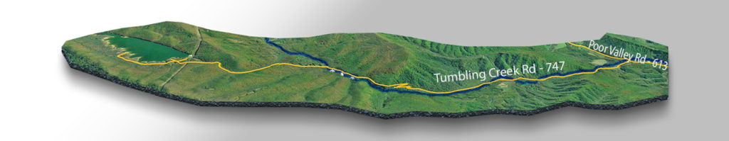 3D Map - Falls of Tumbling Creek
