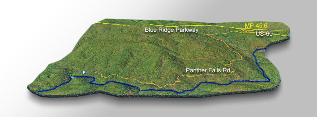 3D Trail Map - Panther Falls