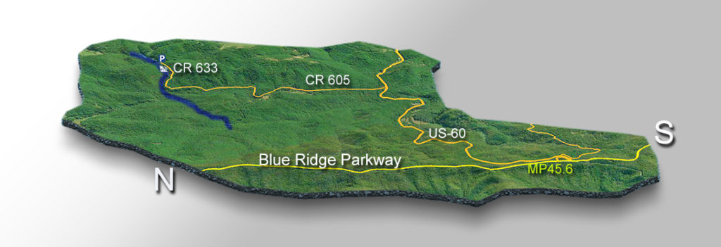 3D Trail Map - Statons Creek Falls