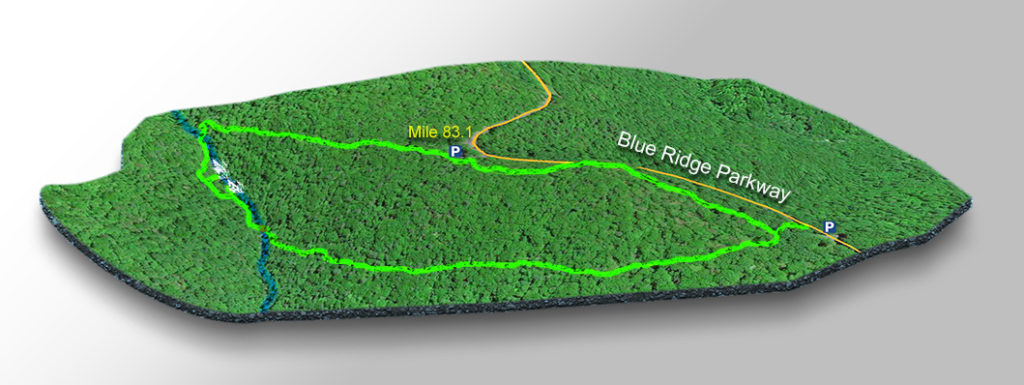 3D Trail Map - Fallingwater Cascades