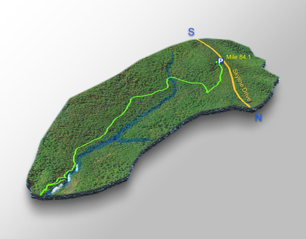 3D Trail Map - Jones Run Falls