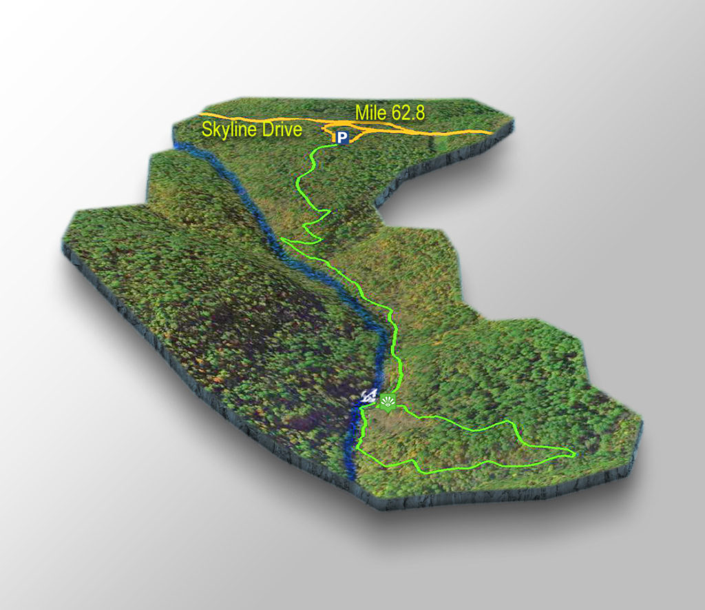 3D Trail Map - South River Falls