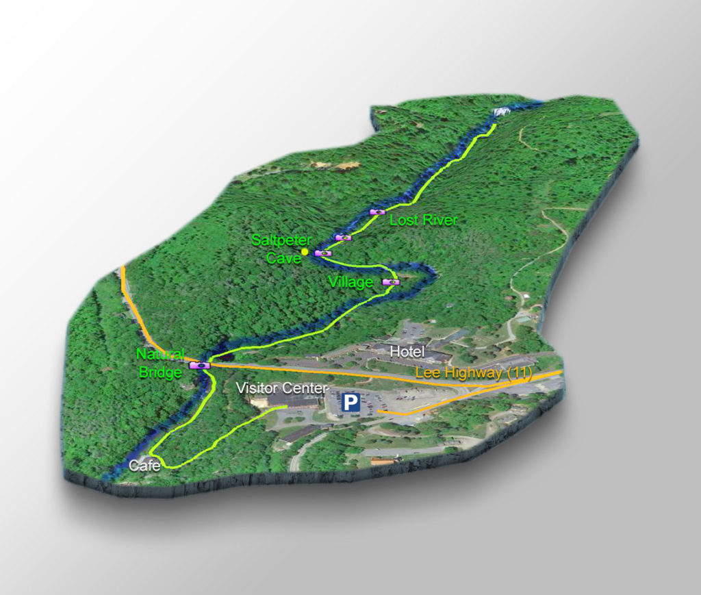 3D Trail Map - Lace Falls