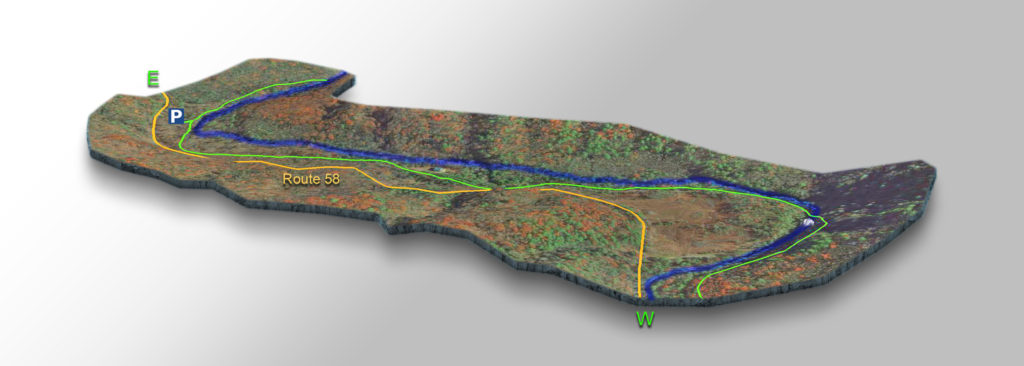 3D Trail Map - Whitetop Laurel Falls