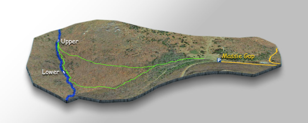 3DTrail Map-Lower Cabin Creek Falls