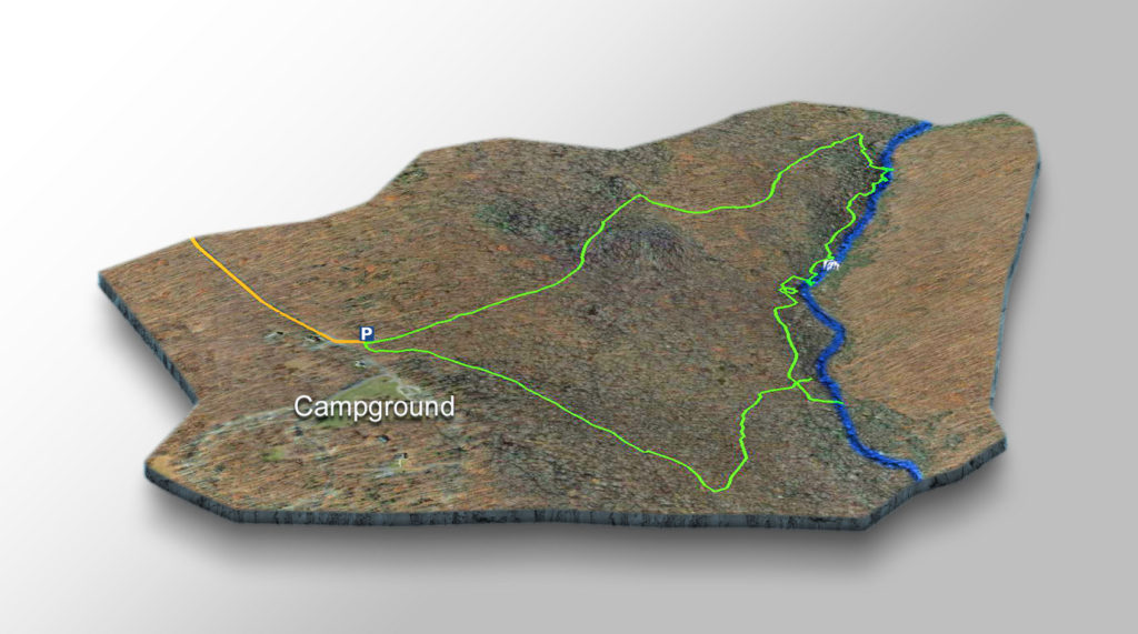 3D Trail Map - Wilson Creek Falls