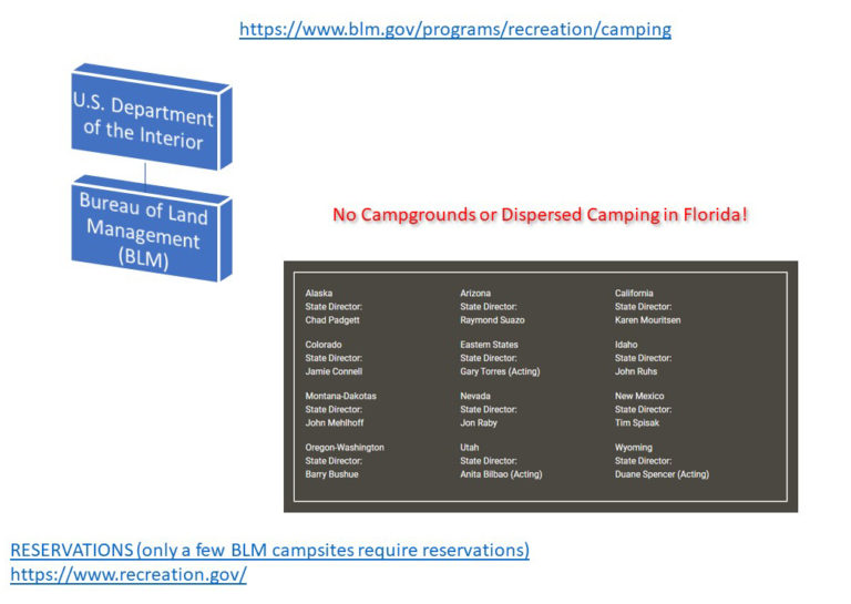 How to Camp Free or Cheap Florida Bureau of Land Management (BLM