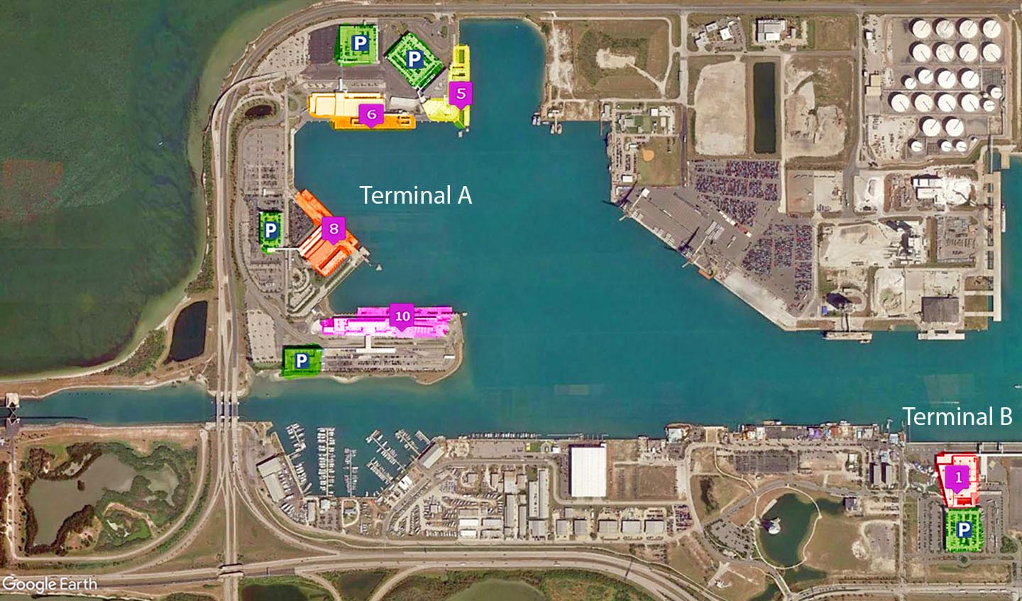 Where is my Ship docked at Port Canaveral in Cape Canaveral - Cruise Ship Locator - Let's See