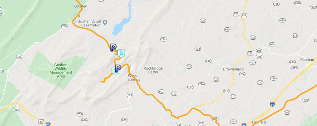 Road Map - Chambers Ridge Falls