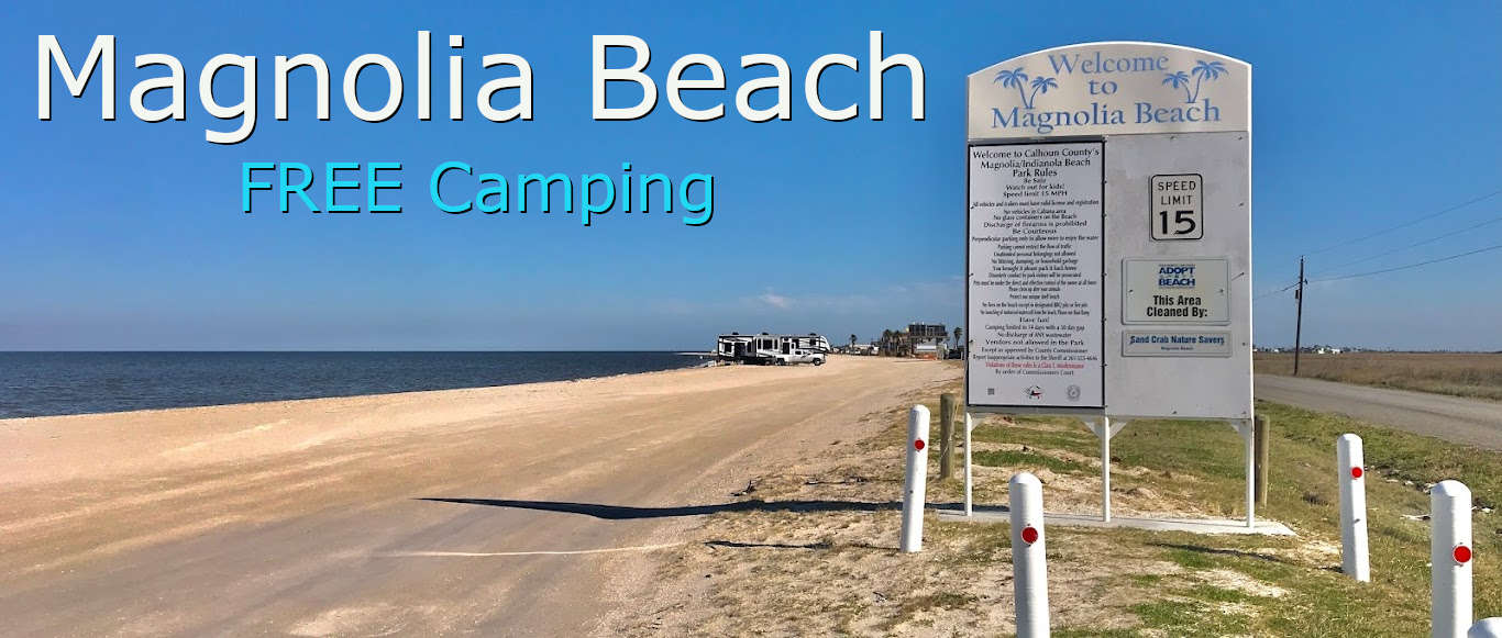 Magnolia Beach Free Camping
