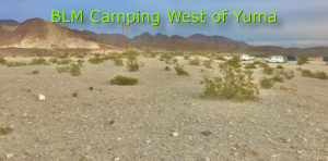 BLM Camping west of Yuma