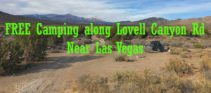 Lovell Canyon Rd Free Camping
