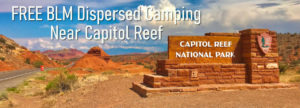 Capitol Reef NP Free BLM Camping