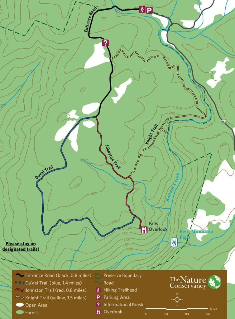 Bent Mountain Falls Trails