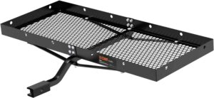 CURT 18110 48 x 20-Inch Tray Hitch Cargo Carrier
