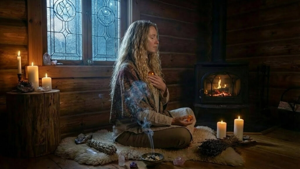 1 stone meditation with Saffordite