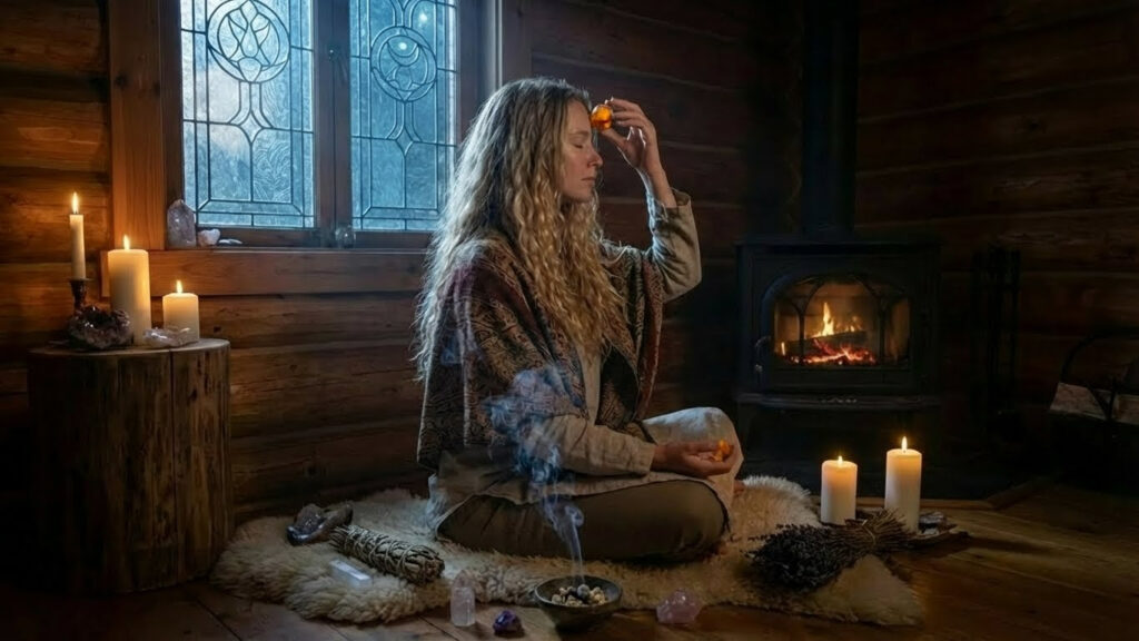 1 stone meditation with Saffordite