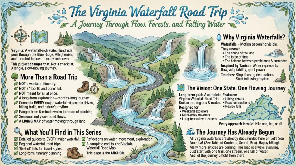 Virginia Waterfalls Road Trip Infographic