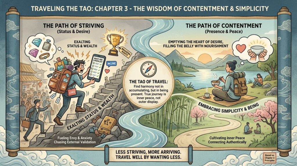 Tao Te Ching -Chapter 3 - Infographic