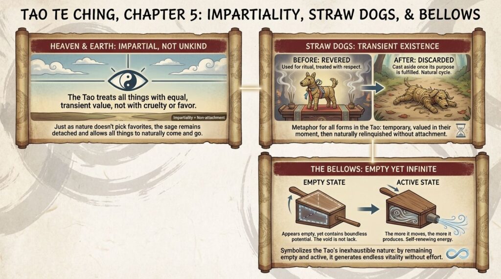 Tao Te Ching -Chapter 5 - Infographic