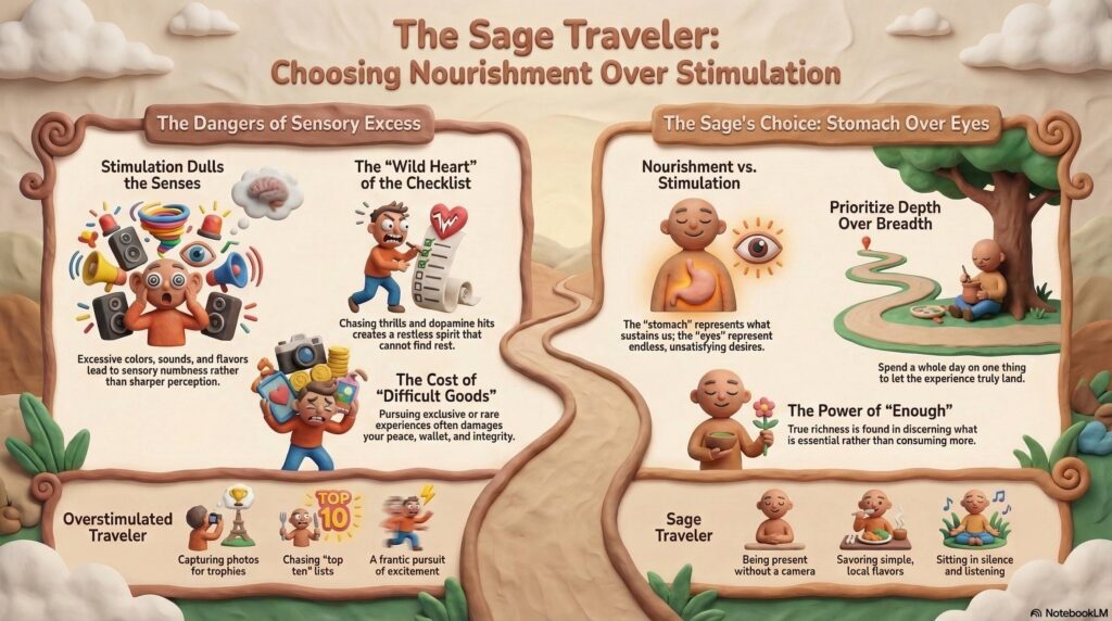 Tao te Ching - Chapter 12 - Infographic