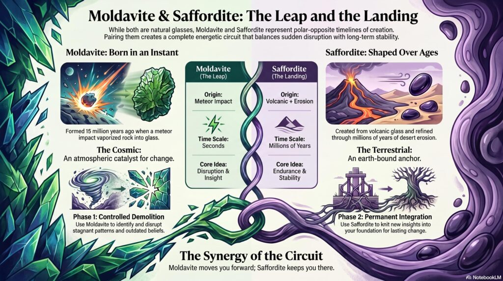 Saffordite-Tektite Together