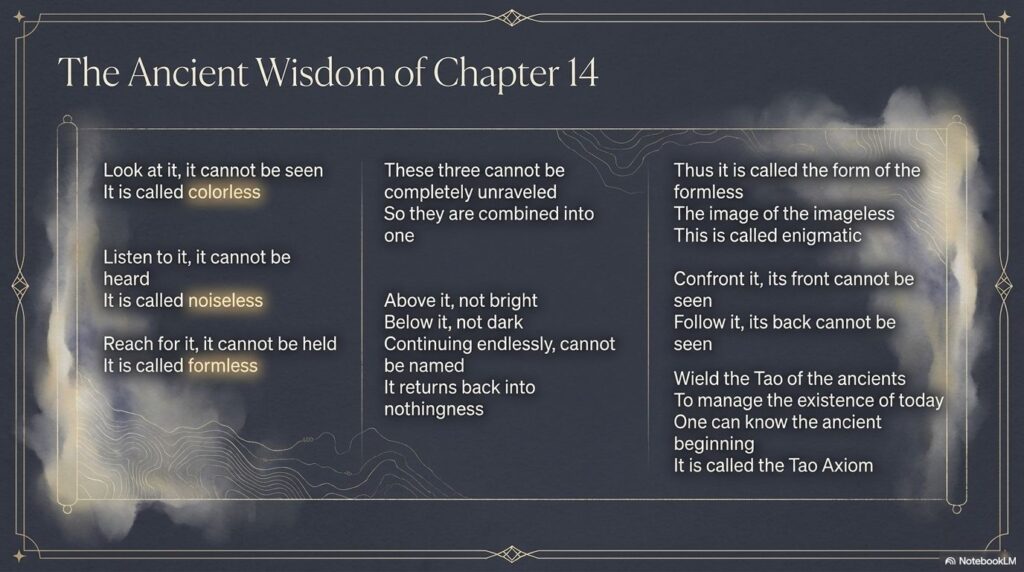 Tao Te Ching Chapter 14 - Explained