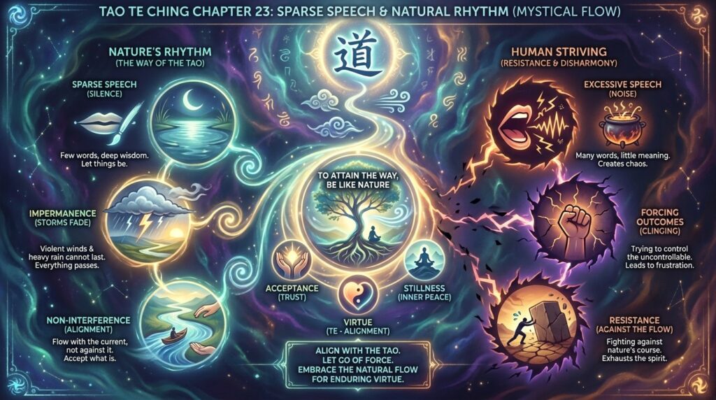 Tao Te Ching - Ch 23 - Infographic