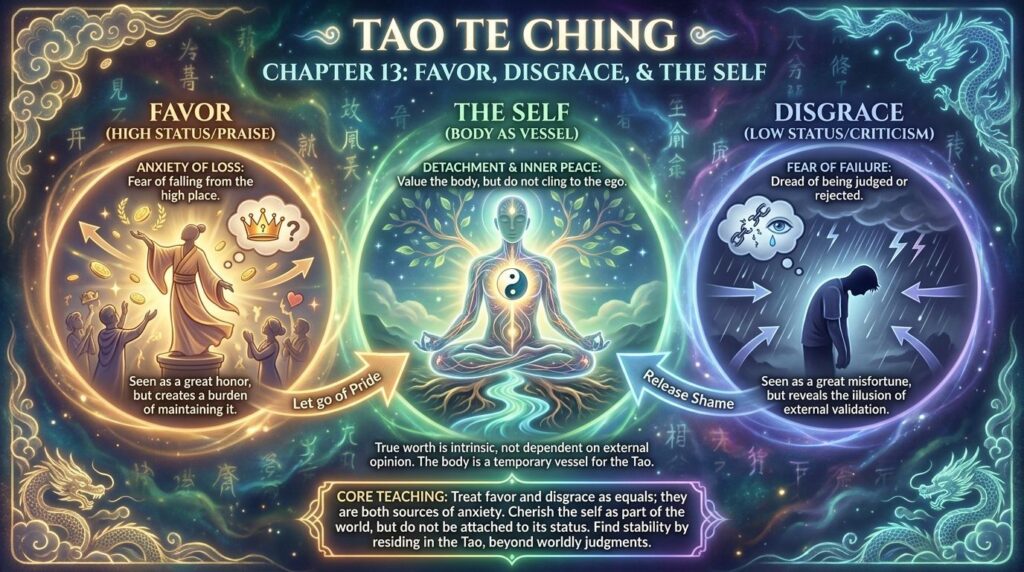 Tao Te Ching - Chapter 13 - Infographic