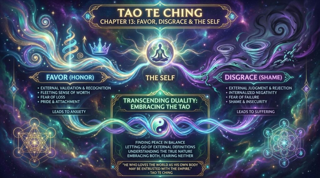 Tao Te Ching - Chapter 13 - Infographic