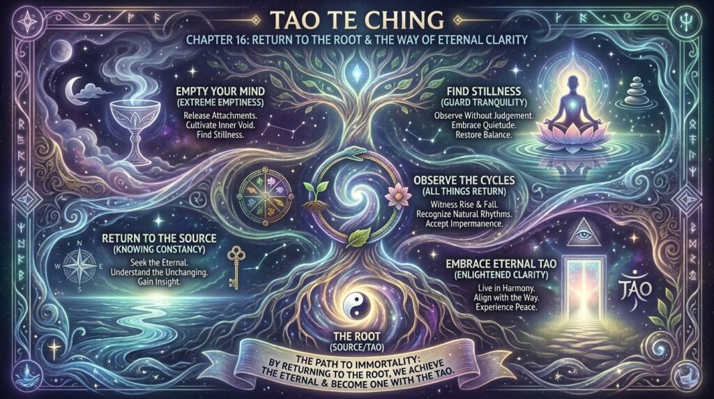 Tao Te Ching Chapter 16 Infographic