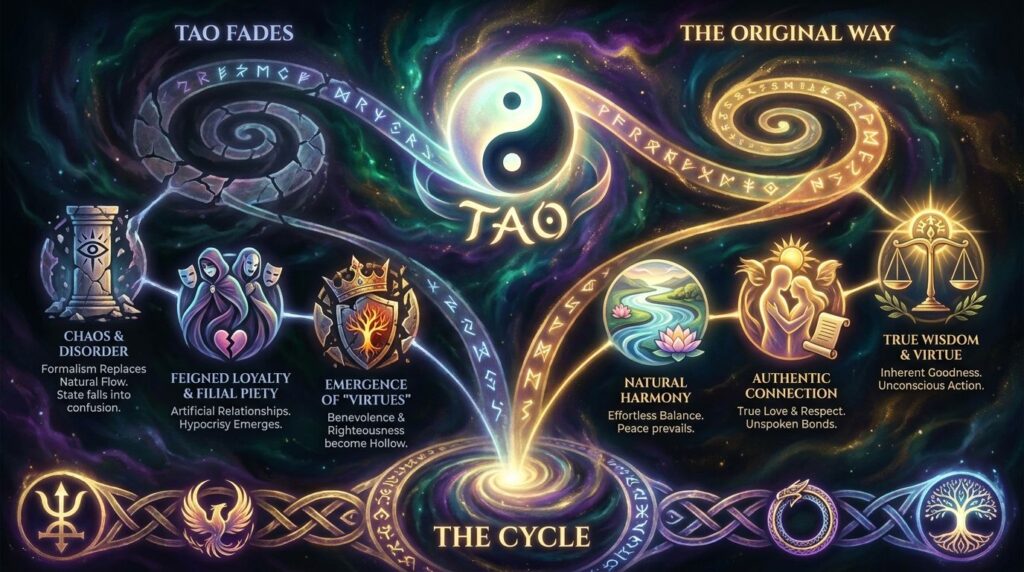Tao Te Ching Chapter 18 Infographic