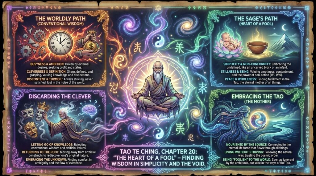Tao Te Ching Chapter 20 Infographic