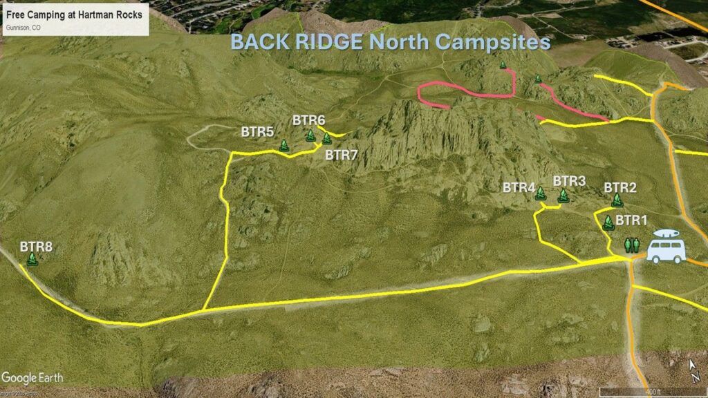 Hartman Rocks Back Ridge North Sites
