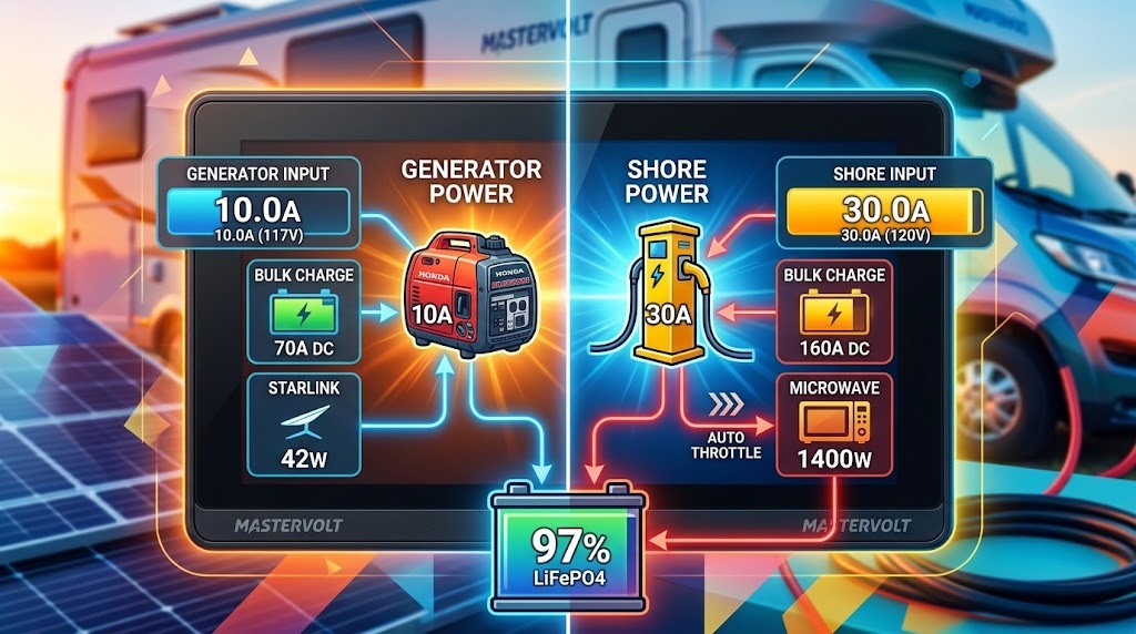 Demystifying Your Mastervolt CombiMaster Displays: Generator vs. Shore Power